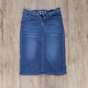 Knee Length Denim Skirt 9/10